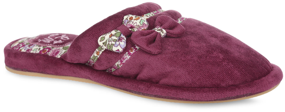 Шлепанцы  - бордовый цвет