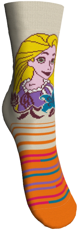 Носки12201 Носки12201Удобные носки Master Socks Disney Princess, изготовленные из высококачественного комбинированного материала, очень мягкие и приятные на ощупь, позволяют коже дышать. На паголенке они оформлены изображение принцессы из мультфильмов Disney. Эластичная резинка плотно облегает ногу, не сдавливая ее, обеспечивая комфорт и удобство. Удобные и комфортные носки великолепно подойдут к любой обуви.