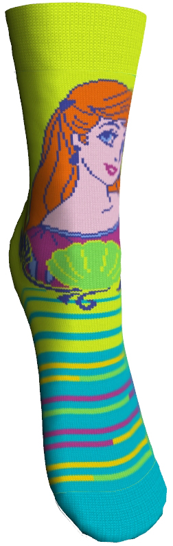 Носки12201 Носки12201Удобные носки Master Socks Disney Princess, изготовленные из высококачественного комбинированного материала, очень мягкие и приятные на ощупь, позволяют коже дышать. На паголенке они оформлены изображение принцессы из мультфильмов Disney. Эластичная резинка плотно облегает ногу, не сдавливая ее, обеспечивая комфорт и удобство. Удобные и комфортные носки великолепно подойдут к любой обуви.