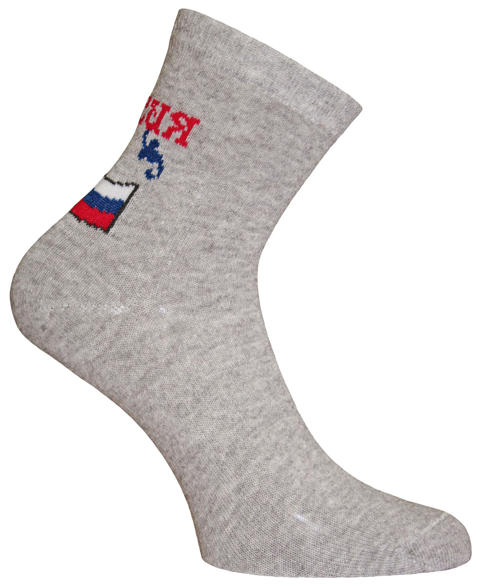 Носки55913 Носки55913Носки Master Socks изготовлены из индийского хлопка с добавлением полиамида и эластана, очень удобных и приятных при носке. Модель оформлена принтом с изображением Российского флага. Эластичная резинка плотно облегает ногу, не сдавливая ее, обеспечивая комфорт и удобство.