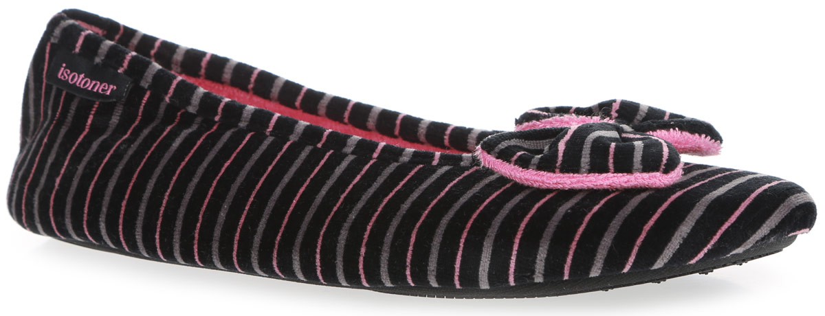 Шлепанцы  - черный, розовый цвет