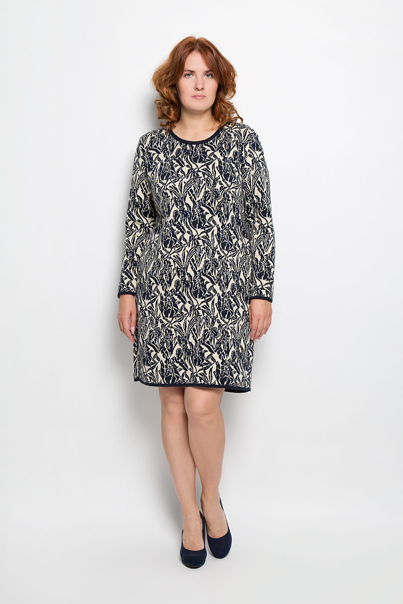 Платье. 937937 Платье. 937937Яркое вязаное платье Milana Style поможет создать оригинальный женственный образ. Благодаря составу, в который входят шерсть и акрил, платье очень приятное на ощупь, не сковывает движений, обеспечивая комфорт. Модель с круглым вырезом горловины и длинными рукавами украшена оригинальным цветочным орнаментом. Вырез горловины, низ рукавов и низ изделия связаны резинкой. Такое платье станет модным и стильным дополнением к вашему гардеробу!
