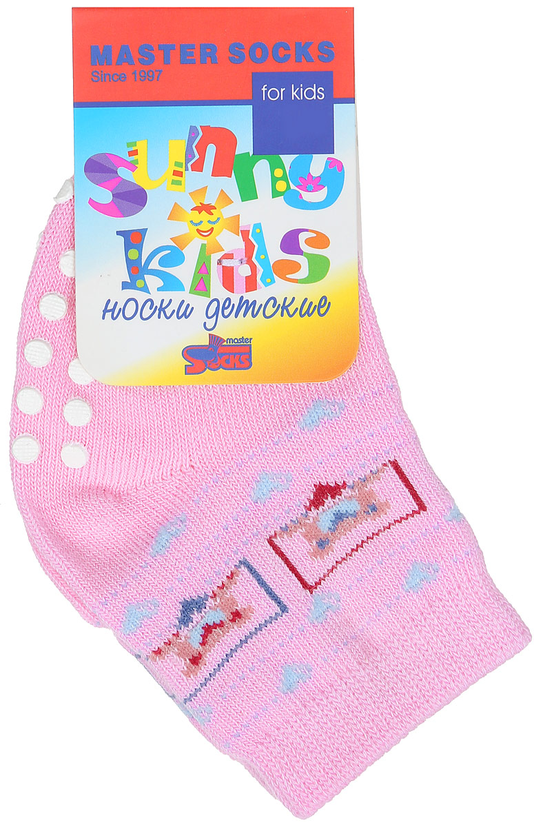 Носки82018 Носки82018Комфортные, красивые и прочные носки Master Socks Sunny Kids выполнены из эластичного хлопка с добавлением полиамида. Материал изделия тактильно приятный, хорошо тянется, не деформируясь. Эластичная резинка мягко облегает ножку ребенка, не сдавливая ее, обеспечивая малышу удобство и комфорт. На стопе расположены прорезиненные элементы, которые предотвращают скольжение на полу. Модель оформлена орнаментом и украшена изображением мишек. В таких носочках ребенку будет комфортно и безопасно делать первые шаги. Уважаемые клиенты! Размер, доступный для заказа, является длиной стопы.