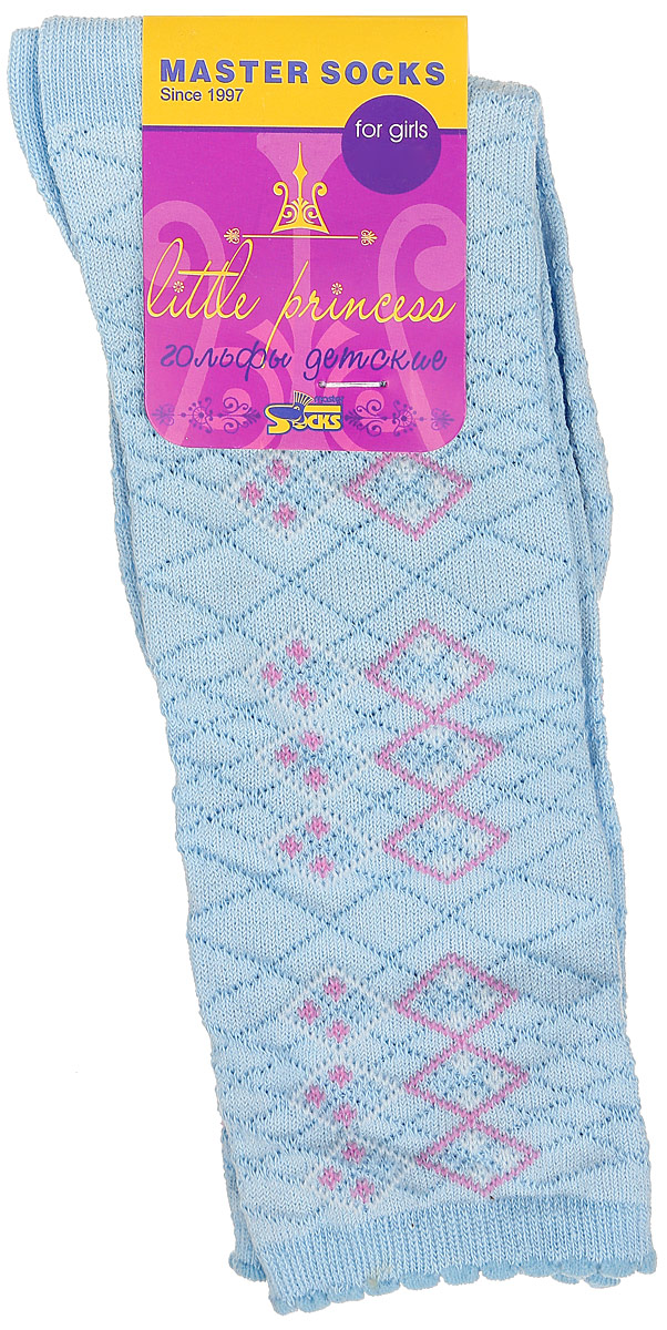 Гольфы83000 Гольфы83000Гольфы для девочки Master Socks Little Princess выполнены из мягкого эластичного материала. Изделие приятное на ощупь, хорошо пропускает воздух. Эластичная резинка с фигурным краем мягко облегает ножку ребенка, создавая удобство и комфорт. Усиленные пятка и мысок обеспечивают надежность и долговечность. Гольфы оформлены геометрическим рельефным рисунком. Гольфы станут отличным дополнением к гардеробу маленькой модницы! Уважаемые клиенты! Размер, доступный для заказа, является длиной стопы.