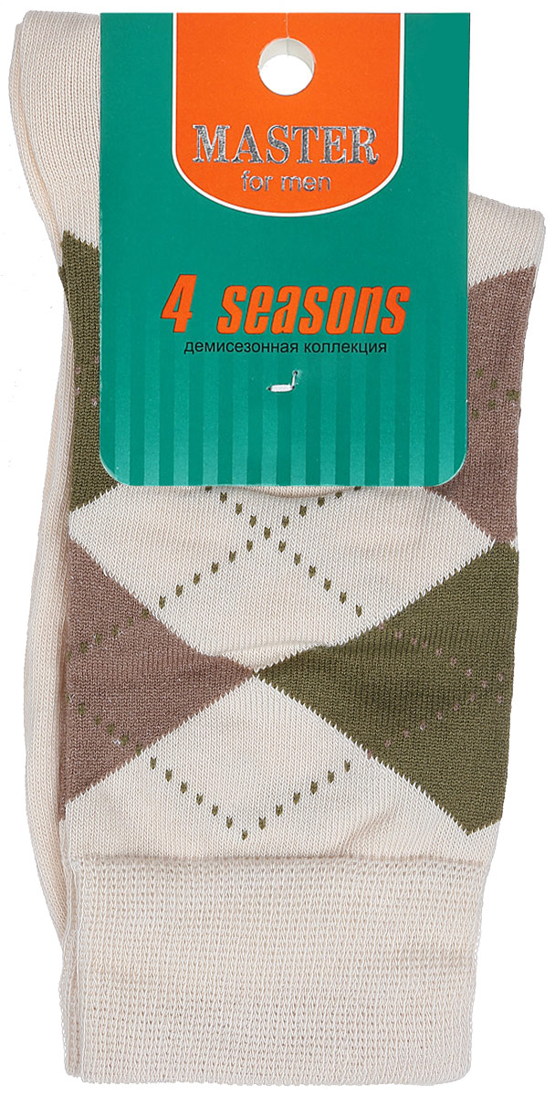 Носки58032 Носки58032Удобные носки Master Socks, изготовленные из высококачественного комбинированного материала, очень мягкие и приятные на ощупь, позволяют коже дышать. Эластичная резинка плотно облегает ногу, не сдавливая ее, обеспечивая комфорт и удобство. Носки с паголенком классической длины оформлены орнаментом в ромбик. Практичные и комфортные носки великолепно подойдут к любой вашей обуви.