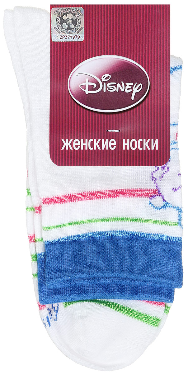 Носки женские Disney. 15100_пух15100 Носки женские Disney. 15100_пух15100Удобные носки Master Socks, изготовленные из высококачественного комбинированного материала, очень мягкие и приятные на ощупь, позволяют коже дышать. Эластичная резинка плотно облегает ногу, не сдавливая ее, обеспечивая комфорт и удобство. Носки оформлены принтом с изображением героев мультфильма. Практичные и комфортные носки великолепно подойдут к любой вашей обуви.