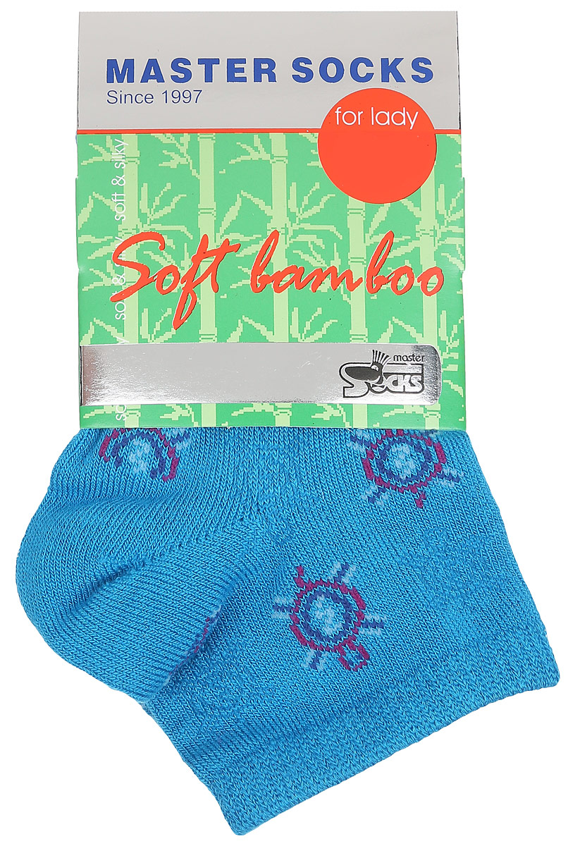 Носки женские Soft Bamboo. 8560585605 Носки женские Soft Bamboo. 8560585605Удобные укороченные носки Master Socks, изготовленные из высококачественного комбинированного материала, очень мягкие и приятные на ощупь, позволяют коже дышать. Эластичная резинка плотно облегает ногу, не сдавливая ее, обеспечивая комфорт и удобство. Носки дополнены полупрозрачным орнаментом с изображением черепахи. Практичные и комфортные носки великолепно подойдут к любой вашей обуви.
