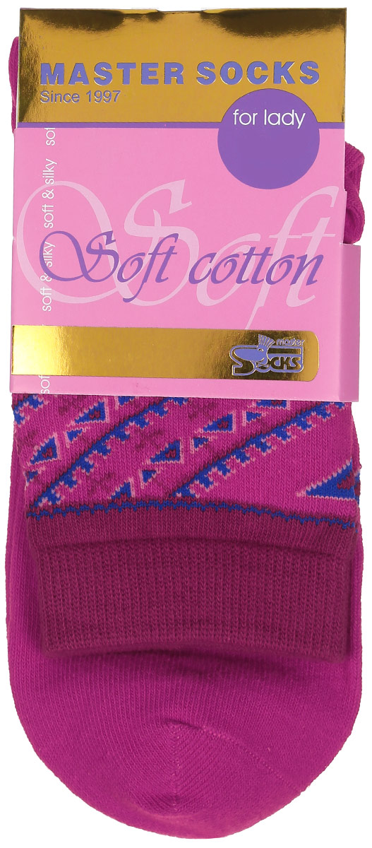 Носки женские Soft Cotton. 85010_узор85010 Носки женские Soft Cotton. 85010_узор85010Удобные носки Master Socks, изготовленные из высококачественного комбинированного материала, очень мягкие и приятные на ощупь, позволяют коже дышать. Эластичная резинка плотно облегает ногу, не сдавливая ее, обеспечивая комфорт и удобство. Модель с стандартным паголенком оформлена оригинальным принтом. Удобные и комфортные носки великолепно подойдут к любой вашей обуви.