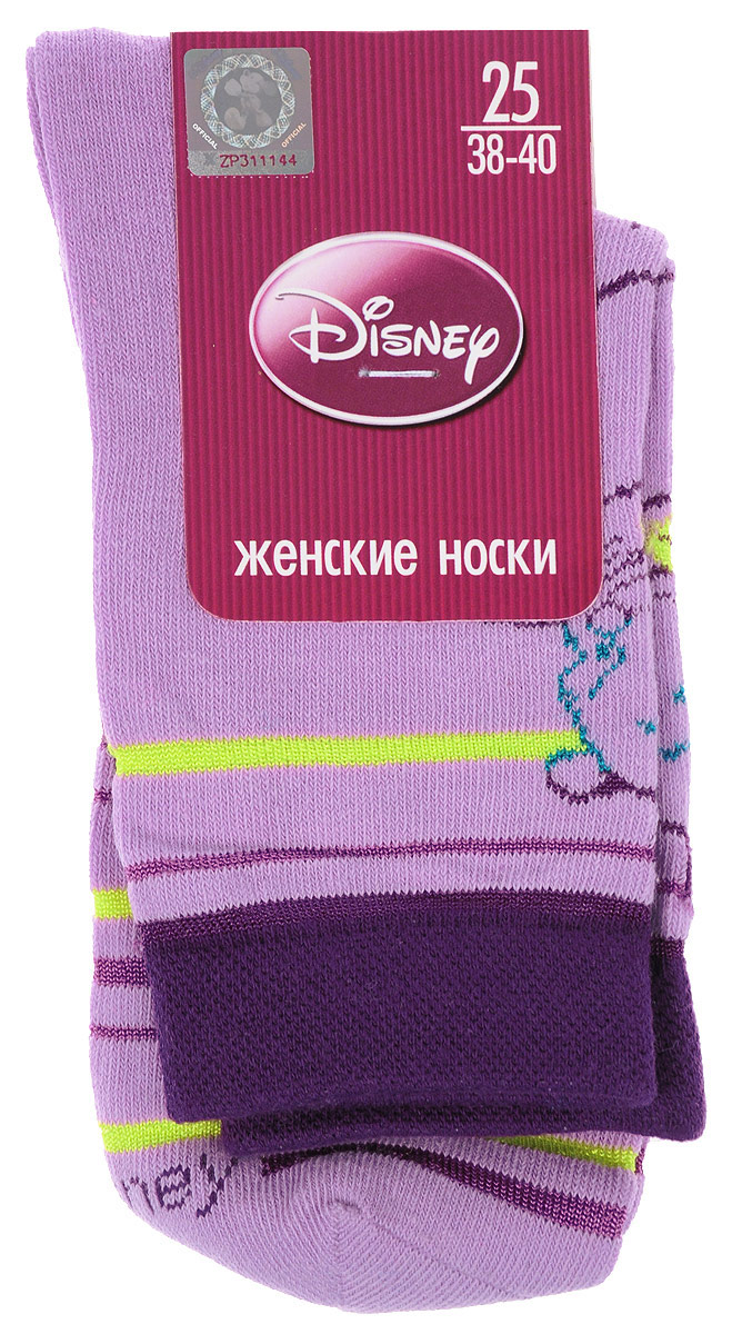 Носки женские Disney. 15100_пух15100 Носки женские Disney. 15100_пух15100Удобные носки Master Socks, изготовленные из высококачественного комбинированного материала, очень мягкие и приятные на ощупь, позволяют коже дышать. Эластичная резинка плотно облегает ногу, не сдавливая ее, обеспечивая комфорт и удобство. Носки оформлены принтом с изображением героев мультфильма. Практичные и комфортные носки великолепно подойдут к любой вашей обуви.