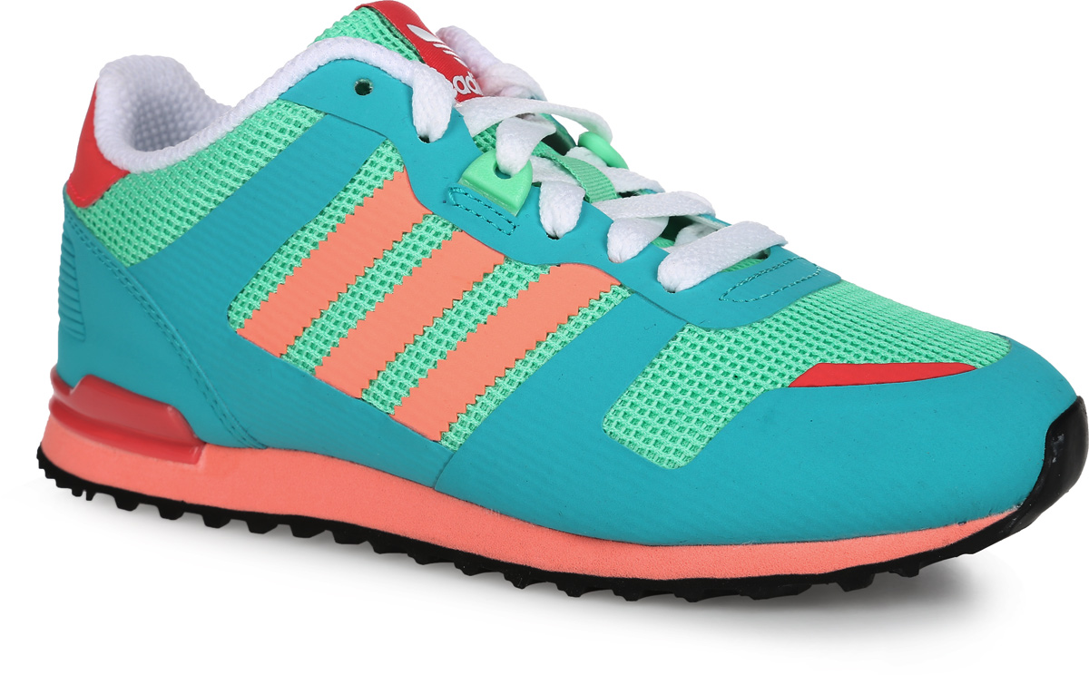 КроссовкиS78741 КроссовкиS78741Яркие детские кроссовки ZX 700 от adidas Originals придутся по душе вашему ребенку. Верх, выполненный из сетчатого текстиля, дополнен бесшовными накладками из ПВХ, на заднике - вставкой из искусственного нубука. Модель оформлена на заднике фирменной нашивкой, на язычке - логотипом бренда. Классическая шнуровка надежно фиксирует модель на ноге. Подкладка из текстиля не натирает. Амортизирующая дышащая стелька OrthoLite из материала ЭВА с текстильной поверхностью, благодаря специальному составу, препятствует распространению бактерий, вызывающих запах. Литая промежуточная подошва из легкого материала ЭВА обеспечивает оптимальную амортизацию. Резиновая подошва с протектором гарантирует идеальное сцепление с любыми поверхностями. В таких кроссовках ногам вашего ребенка будет комфортно и уютно.