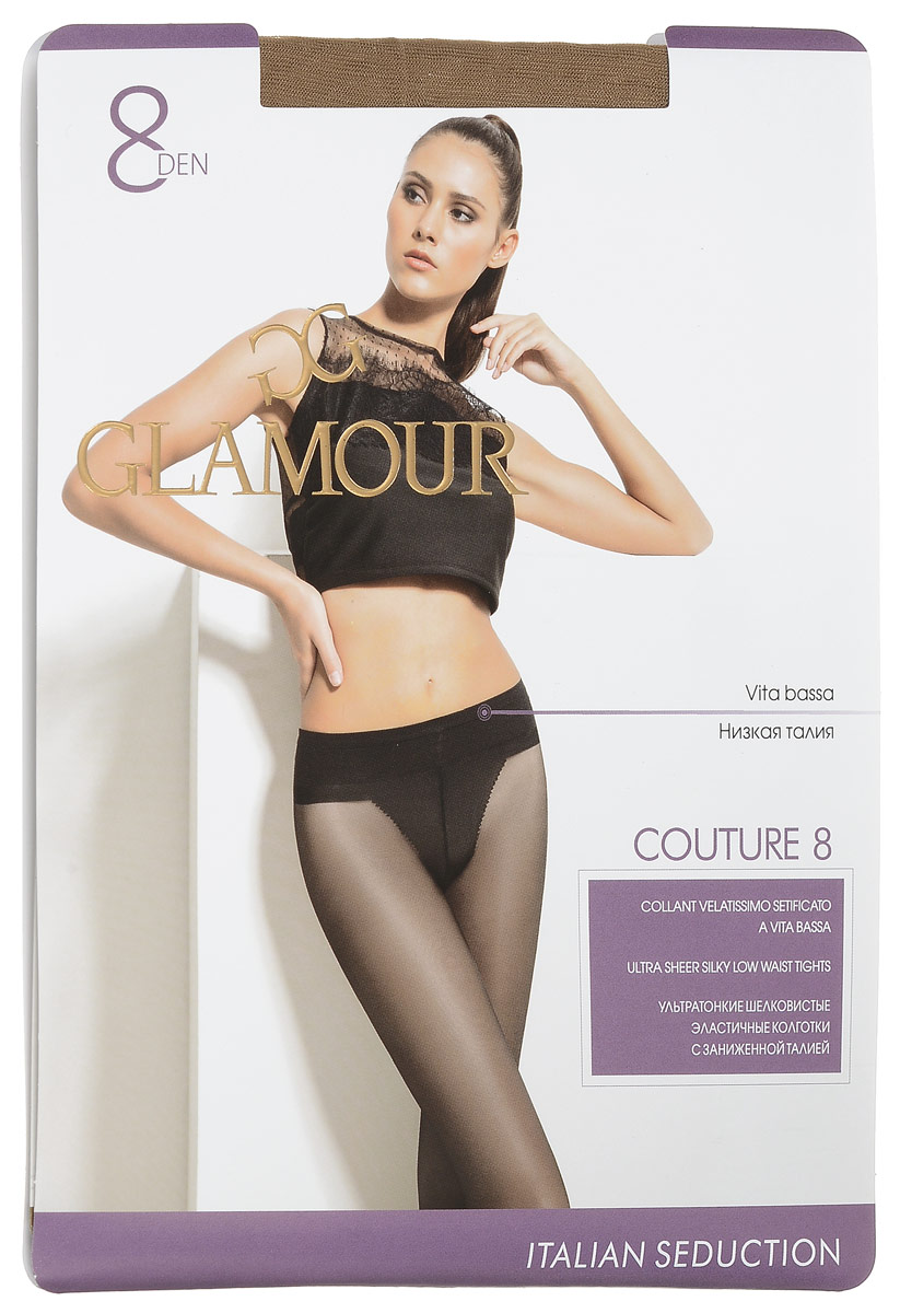 Колготки женские Couture 8. 2796227962 Колготки женские Couture 8. 2796227962Стильные классические колготки Glamour Couture 8, изготовленные из эластичного полиамида, идеально дополнят ваш образ и превосходно подойдут к любым платьям и юбкам. Тонкие шелковистые колготки с заниженной талией легко тянутся, что делает их комфортными в носке. Гладкие и мягкие на ощупь, они имеют комфортный широкий пояс, гигиеническую ластовицу и укрепленный прозрачный мысок. Идеальное облегание и комфорт гарантированы при каждом движении. Плотность: 8 den.
