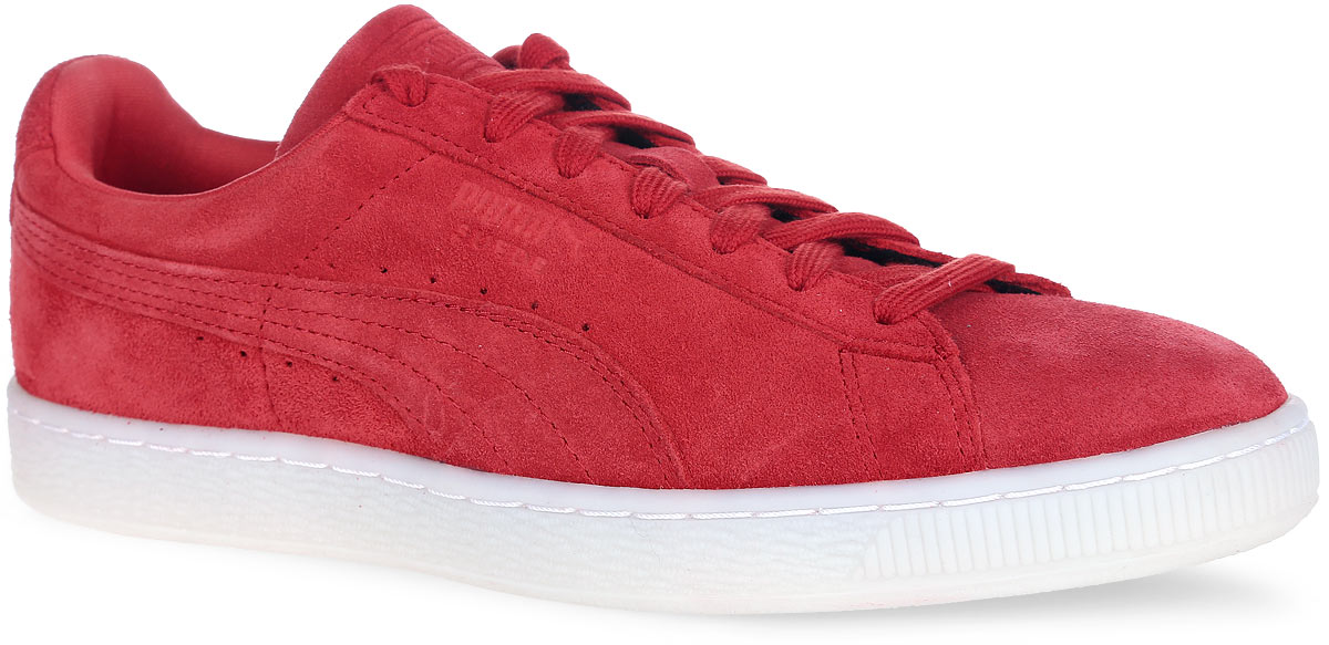 Кеды Suede Classic Colored. 360850036085001 Кеды Suede Classic Colored. 360850036085001Стильные кеды Suede Classic Colored от Puma - отличный вариант на каждый день. Модель выполнена из натуральной замши и оформлена фирменной символикой, на боковых сторонах - перфорацией. Уплотненный задник и функциональная шнуровка надежно фиксируют изделие на стопе. Стелька EVA с текстильной поверхностью обеспечивает комфорт и амортизацию при движении при движении. Гибкая подошва с рифлением гарантирует идеальное сцепление с любыми поверхностями. В таких кедах вашим ногам будет комфортно и уютно. Они подчеркнут ваш стиль и индивидуальность!
