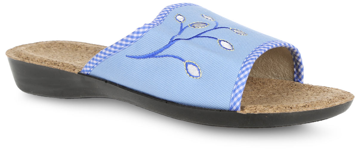 Шлепанцы  - голубой цвет