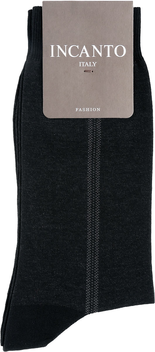 НоскиBU733035 НоскиBU733035Мужские носки Incanto Fashion изготовлены из хлопка с добавлением полиамида. Материал тактильно приятный, хорошо пропускает воздух. Носки дополнены комфортной эластичной резинкой. Усиленные пятка и мысок обеспечивают надежность и долговечность. Оформлено изделие полосками. Удобные и прочные носки станут отличным дополнением к вашему гардеробу!
