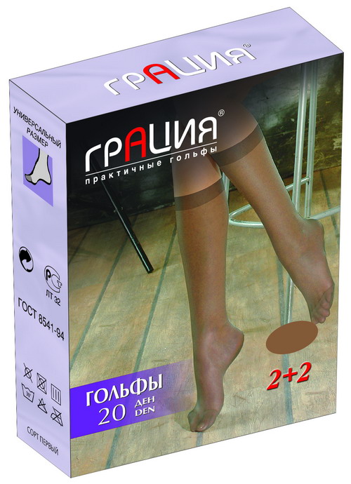Гольфы женские 40, 2 парыГольфы 40 Гольфы женские 40, 2 парыГольфы 40Стильные женские гольфы Грация 40, изготовленные из высококачественного эластичного полиамида, идеально подойдут для повседневной носки. Входящий в состав материала полиамид обеспечивает износостойкость, а эластан позволяет гольфам легко тянуться, что делает их комфортными в носке. Шелковистые гольфы легко тянутся. Гладкие и мягкие на ощупь, они имеют укрепленный мысок. Идеальное облегание и комфорт гарантированы при каждом движении. Плотность: 40 den. В комплекте 2 пары.