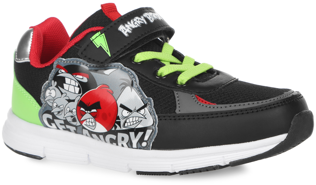 Кроссовки для мальчика Angry Birds. 5887B5887B Кроссовки для мальчика Angry Birds. 5887B5887BУльтрамодные кроссовки Angry Birds от Kakadu придутся по душе вашему мальчику! Модель выполнена из синтетической кожи со вставками из сетчатого текстиля. Обувь оформлена сбоку нашивкой с изображением персонажей знаменитой игры Angry Birds, на заднике - тиснением в виде звездочек. Ярлычок на язычке предназначен для удобства обувания. Ремешок на застежке-липучке и эластичная шнуровка на подъеме надежно фиксируют изделие на ножке. Амортизирующая стелька с антибактериальной пропиткой обладает высокой воздухопроницаемостью, прекрасно впитывает лишнюю влагу, нейтрализует неприятный запах и придает дополнительный комфорт при ходьбе. Подошва с протектором обеспечивает идеальное сцепление с любой поверхностью. Эффектные кроссовки приведут в восторг вашего мальчика!