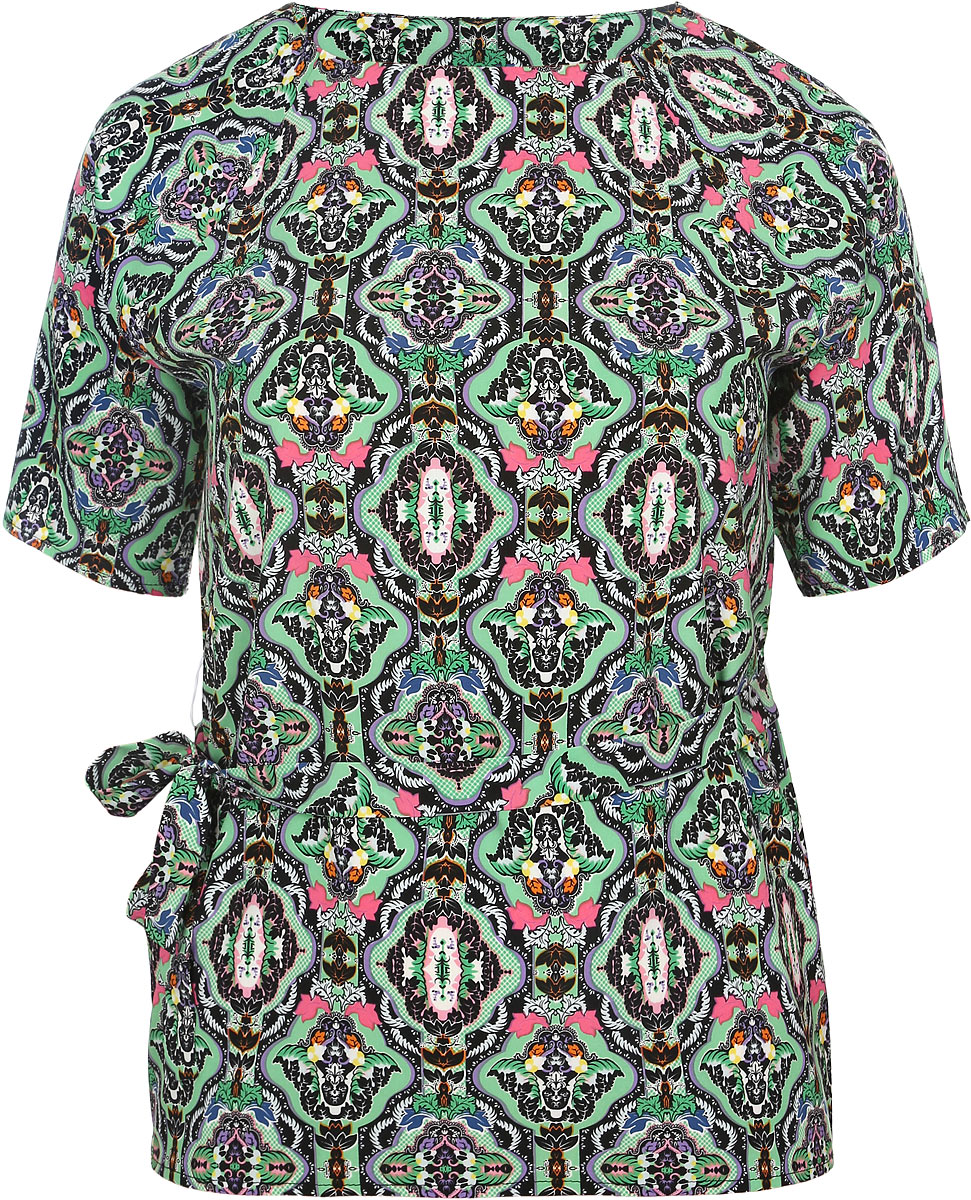 Блузка931м Блузка931мСтильная женская блузка Milana Style, выполненная из эластичного полиэстера с добавлением вискозы, подчеркнет ваш уникальный стиль и поможет создать оригинальный женственный образ. Блузка с рукавами-реглан до локтя и круглым вырезом горловины дополнена узким текстильным поясом в тон изделия. Модель украшена мелким орнаментом. Такая блузка идеально подойдет для жарких летних дней. Легкая и удобная блузка будет дарить вам комфорт в течение всего дня и послужит замечательным дополнением к вашему гардеробу.