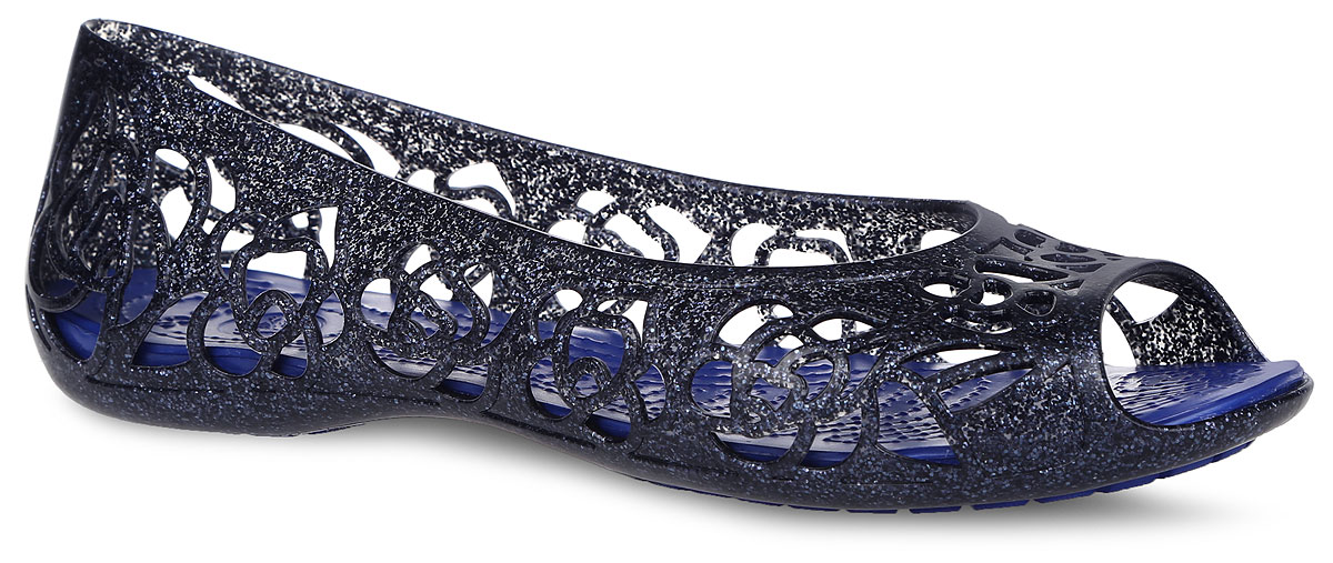 Балетки для девочки Isabella Glitter Flat GS. 202603202603-4EU Балетки для девочки Isabella Glitter Flat GS. 202603202603-4EUСтильные балетки Isabella Glitter Flat GS от Crocs очаруют вашу девочку с первого взгляда. Модель выполнена из термопластичного полиуретана с блестками и оформлена декоративной перфорацией. Рельефная стелька из материала ЭВА комфортна при движении. Гибкая подошва с рифлением гарантирует идеальное сцепление с любой поверхностью. Эффектные балетки приведут в восторг вашу модницу!