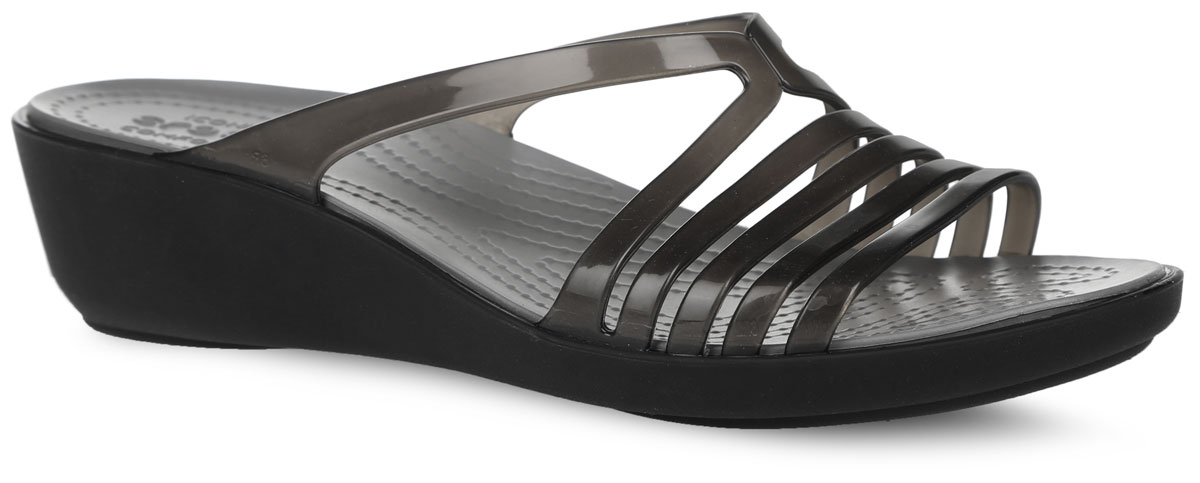 Шлепанцы женские Isabella Mini Wedge. 202464-05M202464-05M Шлепанцы женские Isabella Mini Wedge. 202464-05M202464-05MМодные шлепанцы Isabella Mini Wedge от Crocs - незаменимая вещь в гардеробе каждой женщины. Верх модели выполнен из термопластичного полиуретана. Стелька из материала ЭВА с рельефной поверхностью комфортна при движении. Рифленое основание подошвы гарантирует идеальное сцепление с любой поверхностью. Небольшая танкетка добавляет элегантности. Такие шлепанцы не только прекрасно смотрятся на ноге, они еще удобны и долговечны. Эффектные шлепанцы станут прекрасным завершением вашего летнего образа.
