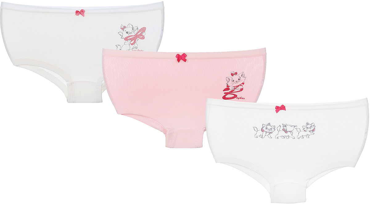 Трусы-шорты для девочки, 3 шт. N5274-22N5274-22 Трусы-шорты для девочки, 3 шт. N5274-22N5274-22Трусы для девочки Baykar, изготовленные из хлопка с добавлением эластана, необычайно мягкие и приятные на ощупь, не раздражают нежную кожу ребенка и хорошо вентилируются. Эластичные швы приятны телу ребенка и не препятствуют движениям. Трусы-шорты имеют на талии мягкую резинку, не сдавливающую животик ребенка. Комплект содержит трое трусов разных цветов. Каждая модель оформлена рисунком в виде забавных кошечек и дополнена атласными бантиками. Такие трусики идеально подойдут вашей принцессе и подарят ей комфорт!