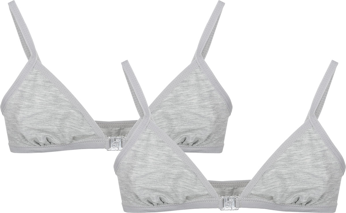 ТопN435008-18 ТопN435008-18Топ для девочки Baykar выполнен из эластичного хлопка. Изделие мягкое, тактильно приятное, позволяет коже дышать. Модель на тонких эластичных бретелях с V-образным вырезом горловины застегивается спереди на пластиковую защелку. По низу топ дополнен мягкой эластичной резинкой, благодаря которой изделие прекрасно повторяет контуры тела и не сковывает движений, обеспечивая максимальный комфорт. В комплект входят два одинаковых топа.