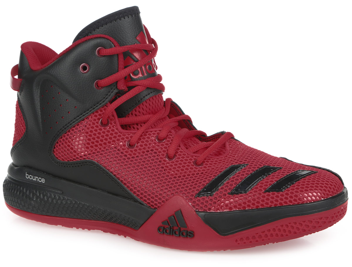 КроссовкиAQ7754 КроссовкиAQ7754Стильные высокие кроссовки DT BBall Mid от adidas Performance идеально подойдут для занятия баскетболом. Модель выполнена из сетчатого текстиля и дополнена вставками из искусственной кожи, которые обеспечивают поддержку ноги. Мыс оформлен тремя полосками из ПВХ, боковые стороны - перфорацией, язычок - нашивкой с фирменным тиснением. Классическая шнуровка надежно зафиксирует изделие на стопе. Текстильная подкладка и мягкий манжет предотвратят натирание и гарантируют уют. Стелька из материала ЭВА с текстильной поверхностью обеспечит лучшую амортизацию. Промежуточная подошва bounce предназначена для поглощения ударных нагрузок. Уплотненный задник защитит ноги от ударов. Текстильная петля на заднике облегчает надевание модели. Рельефная поверхность подошвы обеспечивает отличное сцепление с любой поверхностью. Такие кроссовки придутся вам по душе.