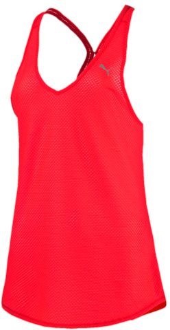 Майка514475_02 Майка514475_02Майка Puma Mesh It Up Layer Tank изготовлена с использованием высокофункциональной технологии dryCELL, которая отводит влагу, поддерживает тело сухим и гарантирует комфорт во время активных тренировок и занятий спортом. Дышащие свойства изделия обеспечиваются вставками из сетчатого материала и кроем, оставляющим открытой спину. Также свободный крой модели не стесняет движений и позволяет легко комбинировать изделие с другими предметами одежды. Логотип Puma из светоотражающего материала обеспечивает вашу безопасность в темное время суток.