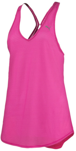 Майка514475_02 Майка514475_02Майка Puma Mesh It Up Layer Tank изготовлена с использованием высокофункциональной технологии dryCELL, которая отводит влагу, поддерживает тело сухим и гарантирует комфорт во время активных тренировок и занятий спортом. Дышащие свойства изделия обеспечиваются вставками из сетчатого материала и кроем, оставляющим открытой спину. Также свободный крой модели не стесняет движений и позволяет легко комбинировать изделие с другими предметами одежды. Логотип Puma из светоотражающего материала обеспечивает вашу безопасность в темное время суток.