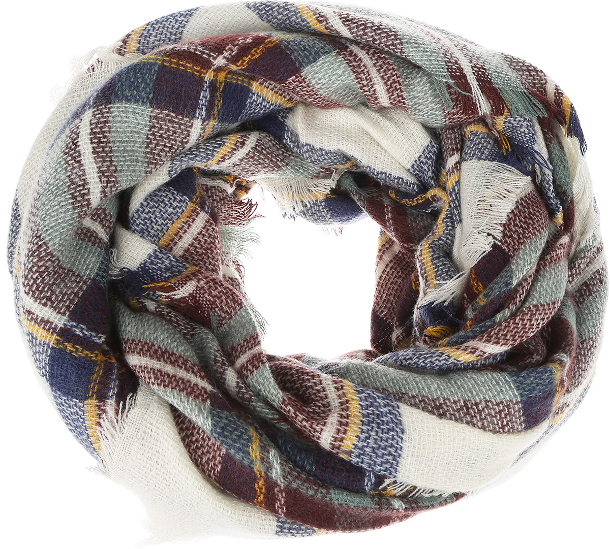 ПлатокB311_Multicolor ПлатокB311_MulticolorСтильный женский платок Baon станет великолепным завершением любого наряда. Платок изготовлен из высококачественного акрила с добавлением шерсти и оформлен оригинальными принтом в клетку. По краям платок оформлен тонкой бахромой. Легкий, теплый, мягкий и шелковистый платок поможет вам создать изысканный женственный образ, а также согреет в непогоду. Такой платок превосходно дополнит любой наряд и подчеркнет ваш неповторимый вкус и элегантность.