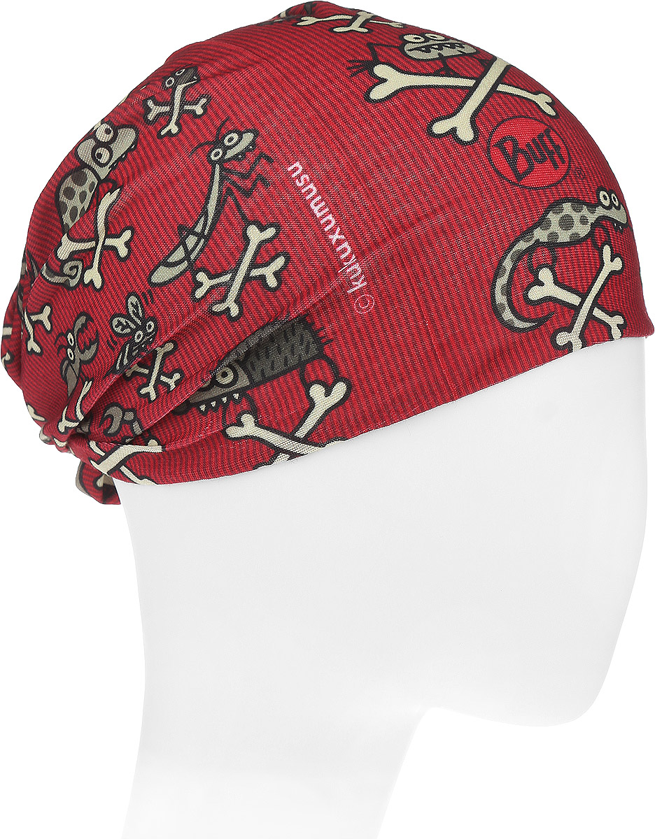 Бандана детская Original Hezur. 110907.00110907.00 Бандана детская Original Hezur. 110907.00110907.00Многофункциональная детская бандана из серии Kukuxumusu выполнена из мягкой микрофибры. Благодаря материалу Coolmax, влага моментально отводится наружу и высыхает, также обеспечивается 95% защита от ультрафиолетовых лучей. Специальная четырехканальная структура материала Coolmax Extreme формирует систему, которая выводит влагу наружу от кожи к внешнему слою ткани. Благодаря своевременному отводу влаги поддерживается нормальная температура тела, и снижается риск перегрева. Ткань обработана ионами серебра, обеспечивающими длительный антибактериальный эффект и предотвращающими появление запаха. Материал не теряет цвет и эластичность, не требует глажки. Бесшовная бандана-труба оформлена изображениями различных животных и дополнена фирменным логотипом бренда. Модель можно носить на шее и на голове, как шейный платок, маску, бандану, шапку и подшлемник. Изделие очень эластично и принимает практически любую форму. Свойства материала позволяют использовать...