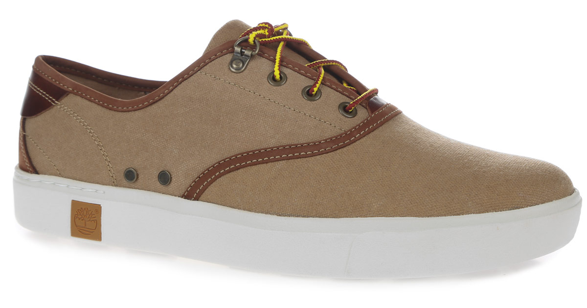 КедыTBLA15KCM КедыTBLA15KCMМодные мужские кеды Timberland Amherst Oxford заинтересуют вас своим дизайном с первого взгляда. Модель изготовлена из натурального хлопка и оформлена декоративной прострочкой и кожаными нашивками. Шнуровка надежно зафиксирует обувь на вашей ноге. Подкладка изготовлена из мягкого и прочного хлопка с замшевой нашивкой. Съемная стелька выполнена из текстиля с добавлением легкого ЭВА- материала, который обеспечивает отличную амортизацию. Подошва выполнена из гибкой резины и оформлена фирменной вставкой. Рифление на подошве гарантирует идеальное сцепление с поверхностью. Такие стильные и удобные кеды займут достойное место в вашем гардеробе.