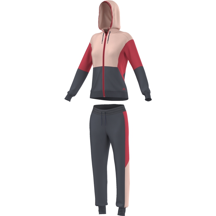 Спортивный костюм Young Co Ts. AY1781AY1781 Спортивный костюм Young Co Ts. AY1781AY1781СПОРТИВНЫЙ КОСТЮМ COTTON AN ATHLETICS-INSPIRED TRACK SUIT WITH A COSY SLIM FIT. Женский спортивный костюм выполнен в стиле adidas и дополнен современными элементами. Облегающий крой и яркие цветные вставки. Мягкий футер обеспечивает комфорт. Регулируемый капюшон на толстовке предоставляет дополнительную защиту. Длина по внутреннему шву 77 см (размер 38) Ткань с технологией climalite быстро и эффективно отводит влагу с поверхности кожи, поддерживая комфортный микроклимат Толстовка: застежка на молнию; капюшон на регулируемых завязках-шнурках; рифленые манжеты и нижний край Брюки: эластичный пояс на регулируемых завязках-шнурках; рифленые манжеты; слегка заниженный шаговый шов Облегающий крой