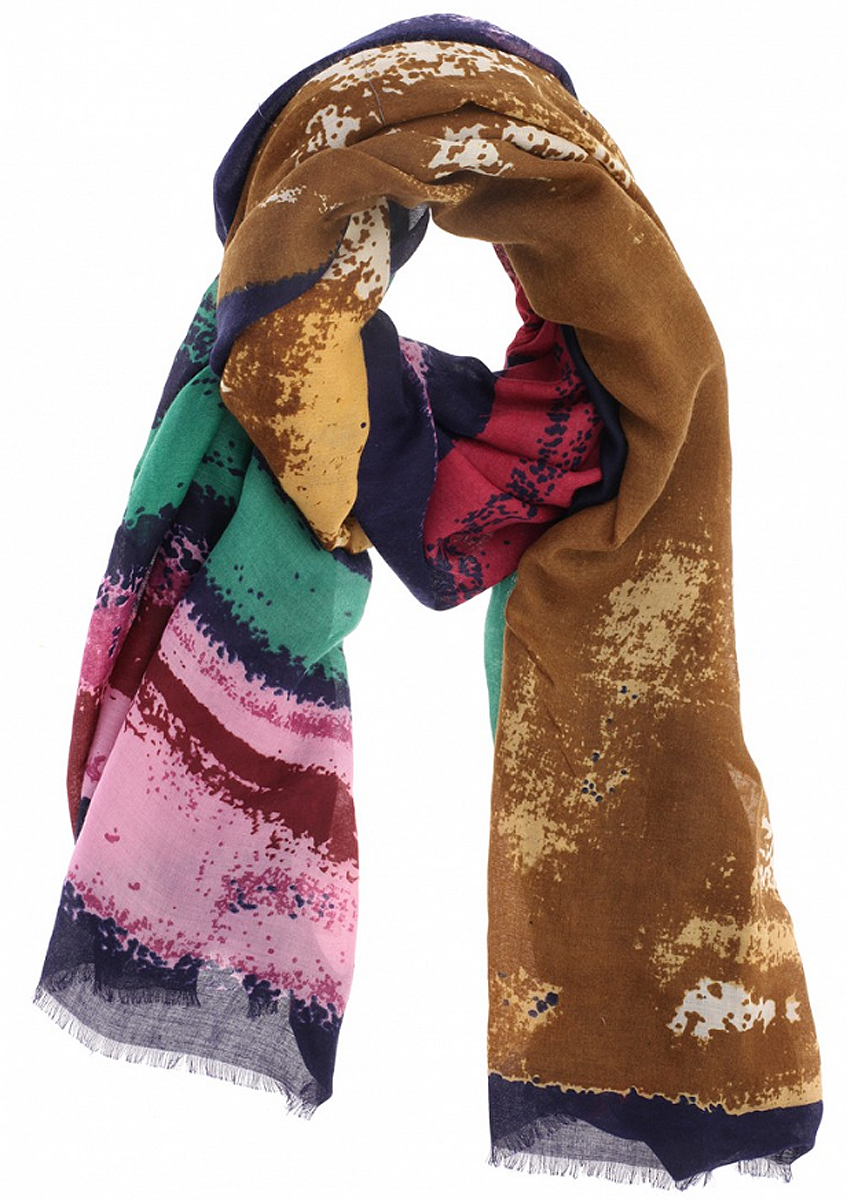 ПалантинB306_Multicolor ПалантинB306_MulticolorЭлегантный палантин Baon согреет вас в непогоду и станет достойным завершением вашего образа. Палантин изготовлен из вискозы с добавлением шерсти. Он оформлен абстрактным принтом в виде пятен и дополнен тонкой бахромой по краю. Такой палантин превосходно дополнит любой наряд и подчеркнет ваш изысканный вкус. Легкий, теплый и изящный палантин принесет в ваш образ утонченность и шарм, и непременно вызовет восхищение окружающих.