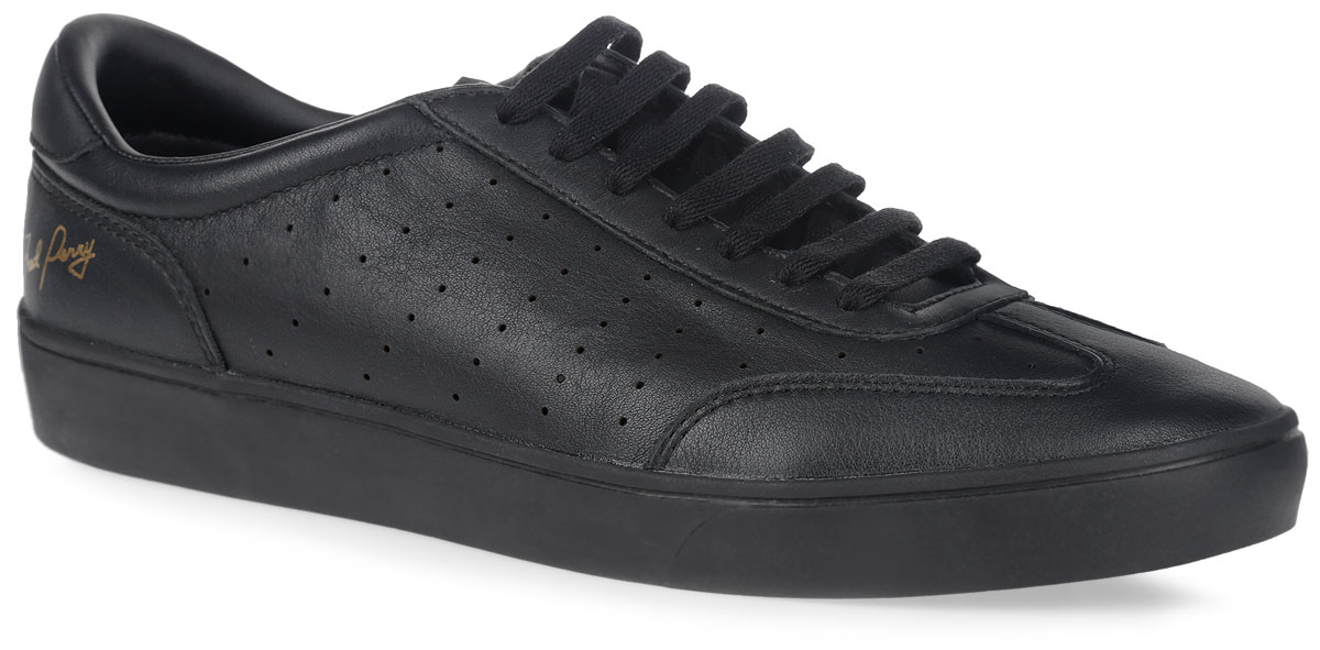 КедыB9068-102 КедыB9068-102Классические кеды от Fred Perry поразят вас своим качеством и удобством. Модель полностью выполнена из натуральной кожи и оформлена декоративной перфорацией. Задник оформлен золотистой надписью с названием бренда. Язычок дополнен нашивкой с логотипом бренда. На ноге модель фиксируется с помощью классической шнуровки. Мягкий манжет создает комфорт при ходьбе. Внутренняя поверхность выполнена из сетчатого текстиля и натуральной кожи. Стелька полностью выполнена из текстиля и дополнена фирменным принтом. Подошва изготовлена из качественной легкой резины, устойчивой к истиранию и оформлена протектором с логотипом бренда. Рифление подошвы обеспечит отличное сцепление с различными поверхностями. Такие стильные кеды займут достойное место в вашем гардеробе.