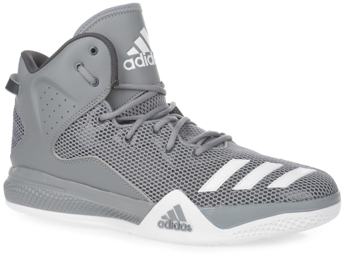 КроссовкиAQ7754 КроссовкиAQ7754Стильные высокие кроссовки DT BBall Mid от adidas Performance идеально подойдут для занятия баскетболом. Модель выполнена из сетчатого текстиля и дополнена вставками из искусственной кожи, которые обеспечивают поддержку ноги. Мыс оформлен тремя полосками из ПВХ, боковые стороны - перфорацией, язычок - нашивкой с фирменным тиснением. Классическая шнуровка надежно зафиксирует изделие на стопе. Текстильная подкладка и мягкий манжет предотвратят натирание и гарантируют уют. Стелька из материала ЭВА с текстильной поверхностью обеспечит лучшую амортизацию. Промежуточная подошва bounce предназначена для поглощения ударных нагрузок. Уплотненный задник защитит ноги от ударов. Текстильная петля на заднике облегчает надевание модели. Рельефная поверхность подошвы обеспечивает отличное сцепление с любой поверхностью. Такие кроссовки придутся вам по душе.