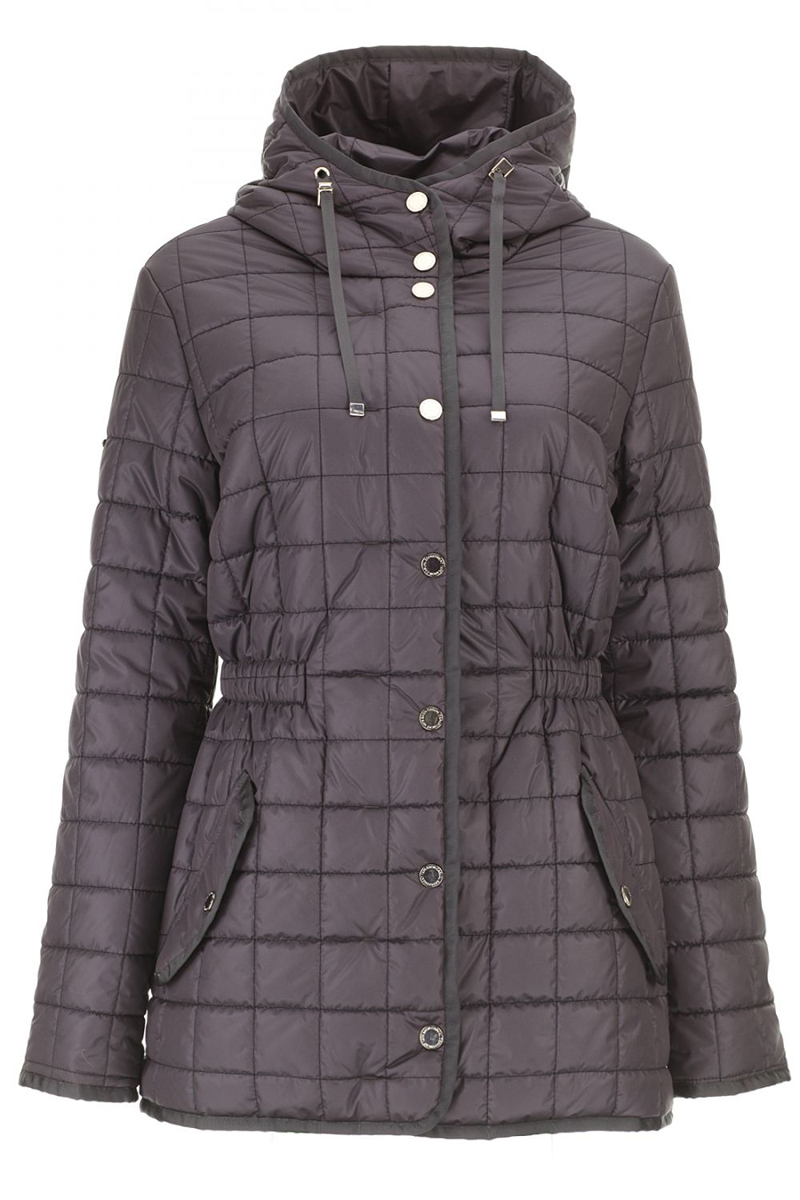 КурткаB036637_DARK NAVY КурткаB036637_DARK NAVYМужская куртка Baon выполнена из 100% полиамида. В качестве подкладки и наполнителя используется полиэстер. Модель с воротником-капюшоном и длинными рукавами застегивается на застежку-молнию, а сверху дополнена защитной планкой на металлических кнопках. Капюшон имеет дополнительные утягивающие шнурочки. Перед куртки оформлен двумя втачными карманами с клапанами на кнопках. Внутренняя сторона изделия дополнена в поясе резинкой со стопперами. Все края модели выполнены стильной окантовкой.