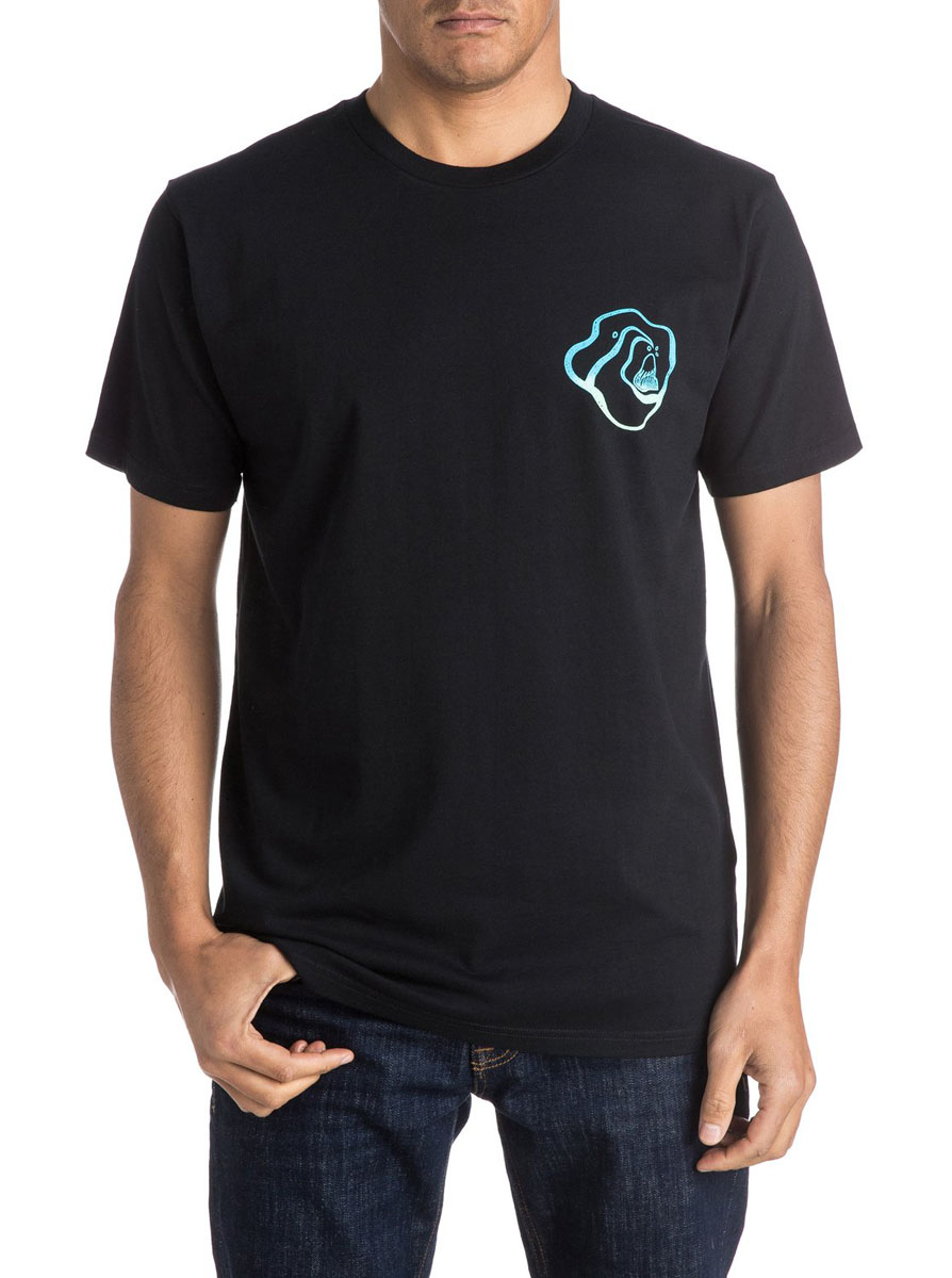 ФутболкаEQYZT03965-KVJ0 ФутболкаEQYZT03965-KVJ0Мужская футболка Quiksilver Amssteestayhigh с короткими рукавами и круглым вырезом горловины выполнена из натурального хлопка. Футболка украшена небольшим контрастным принтом спереди.