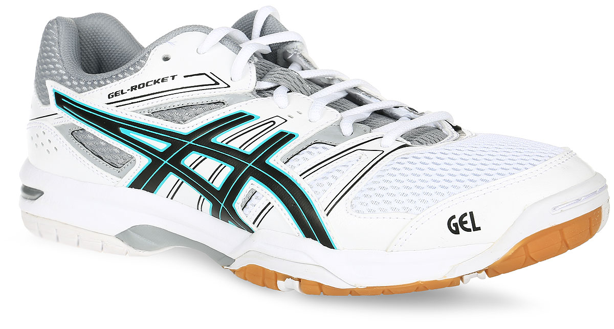 КроссовкиB455N_0119 КроссовкиB455N_0119Gel-Rocket 7 от Asics - превосходная модель с круглым мыском, обеспечивающая максимальную поддержку и комфорт. Верх выполнен из воздухопроницаемой сетки, поддерживающей оптимальный микроклимат внутри кроссовка, со вставками из полимерных материалов. Удобная шнуровка гарантирует быструю адаптивность к изменяющимся условиям и поддержку ноги. Кроссовки изготовлены из ультралегких гибких материалов, которые позволяют двигаться быстро и свободно. Asics Гель (специальный вид силикона) в пятке снижает нагрузку на колени и позвоночник спортсмена. AHAR+ - резина повышенной износостойкости, продлевает срок службы обуви. Верх из сетки - уникальный материал поглощает воздух и направляет его внутрь кроссовка для вентиляции и охлаждения.