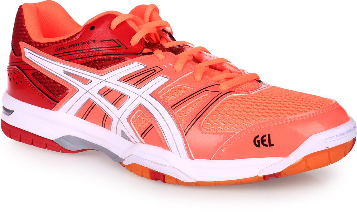 КроссовкиB455N_0119 КроссовкиB455N_0119Gel-Rocket 7 от Asics - превосходная модель с круглым мыском, обеспечивающая максимальную поддержку и комфорт. Верх выполнен из воздухопроницаемой сетки, поддерживающей оптимальный микроклимат внутри кроссовка, со вставками из полимерных материалов. Удобная шнуровка гарантирует быструю адаптивность к изменяющимся условиям и поддержку ноги. Кроссовки изготовлены из ультралегких гибких материалов, которые позволяют двигаться быстро и свободно. Asics Гель (специальный вид силикона) в пятке снижает нагрузку на колени и позвоночник спортсмена. AHAR+ - резина повышенной износостойкости, продлевает срок службы обуви. Верх из сетки - уникальный материал поглощает воздух и направляет его внутрь кроссовка для вентиляции и охлаждения.