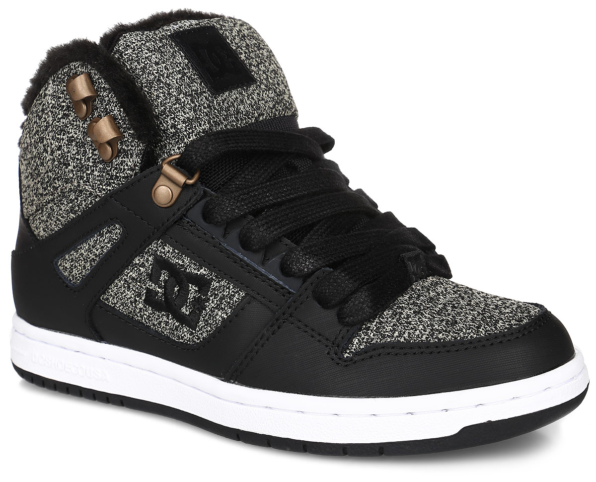 КедыADJS100054-BKZ КедыADJS100054-BKZКеды от DC Shoes выполнены из кожи с синтетической кожи с покрытием и оформлены текстильной нашивкой и логотипом бренда. Задник оформлен вышивкой с логотипом бренда. На ноге модель фиксируется с помощью шнурков. Внутренняя поверхность и стелька выполнены из искусственного меха, который обеспечит тепло. Подошва из высококачественной резины и дополнена протектором, который гарантирует отличное сцепление с любой поверхностью.