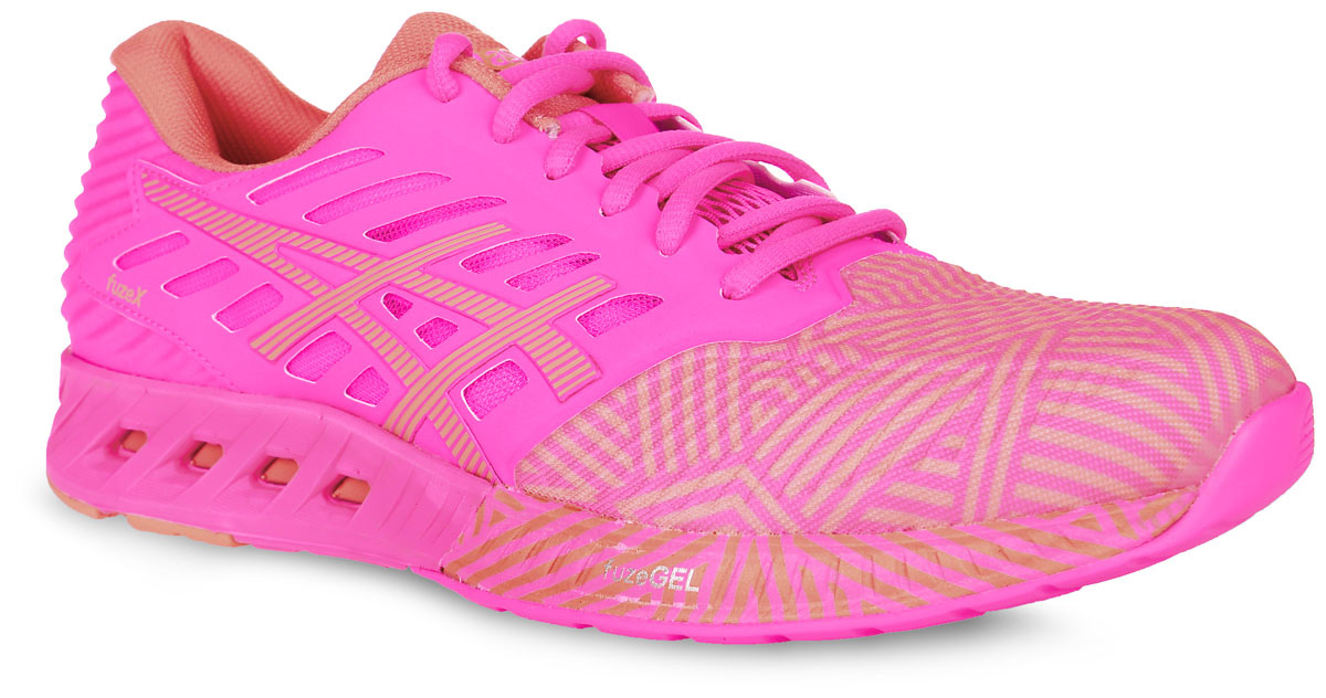 КроссовкиT6K8N-2076 КроссовкиT6K8N-2076Женские кроссовки для бега fuzeX от Asics выполнены из текстильного материала с полимерными вставками. Удобная шнуровка надежно фиксирует модель на стопе. Внутренняя отделка выполнена из мягкого текстиля. Стелька fuzeGEL равномерно распределяет вес и позволяет преодолевать и длинные дистанции, а благодаря опущенной на 8 мм пятке, что ниже, чем у кроссовок для шоссейного бега, вы сможете прочувствовать рельеф поверхности. Длительные забеги станут легче в кроссовках с амортизацией fuzeGEL 360град. Цельная наружная подошва позволяет ощутить реальный рельеф под ногами. Рельефная гибкая подошва гарантирует идеальное сцепление с любыми поверхностями.
