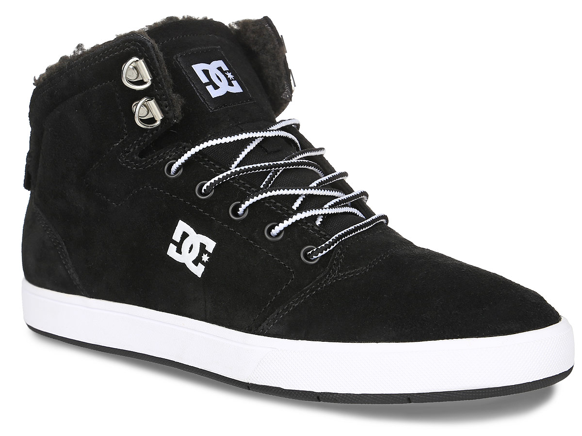 КедыADYS100116-BKW КедыADYS100116-BKWКеды от DC Shoes выполнены из натурального велюра и оформлены логотипом бренда и прострочкой. На ноге модель фиксируется с помощью шнурков. Внутренняя поверхность и стелька выполнены из искусственной шерсти, которая обеспечит тепло и уют. Подошва из высококачественной резины и дополнена протектором, который гарантирует отличное сцепление с любой поверхностью.