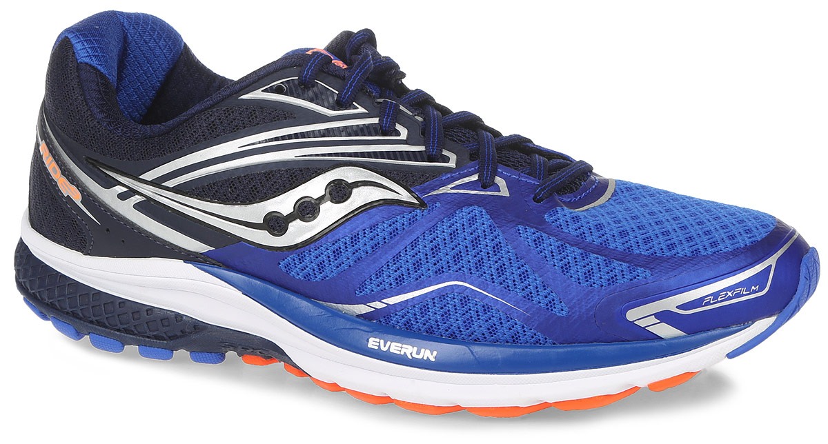 КроссовкиS20318-2 КроссовкиS20318-2Кроссовки Saucony Ride 9 выполнены из сетчатого текстиля и дополнены элементами из искусственной кожи. Модель оформлена фирменным принтом. На ноге модель фиксируется с помощью шнурков. Внутренняя поверхность выполнена из мягкого сетчатого текстиля. Стелька выполнена из ЭВА-материала с поверхностью из текстиля. Подошва изготовлена из легкого и гибкого ЭВА-материала. Поверхность подошвы выполнена из прочной резины и дополнена протектором, который гарантирует отличное сцепление с любой поверхностью.