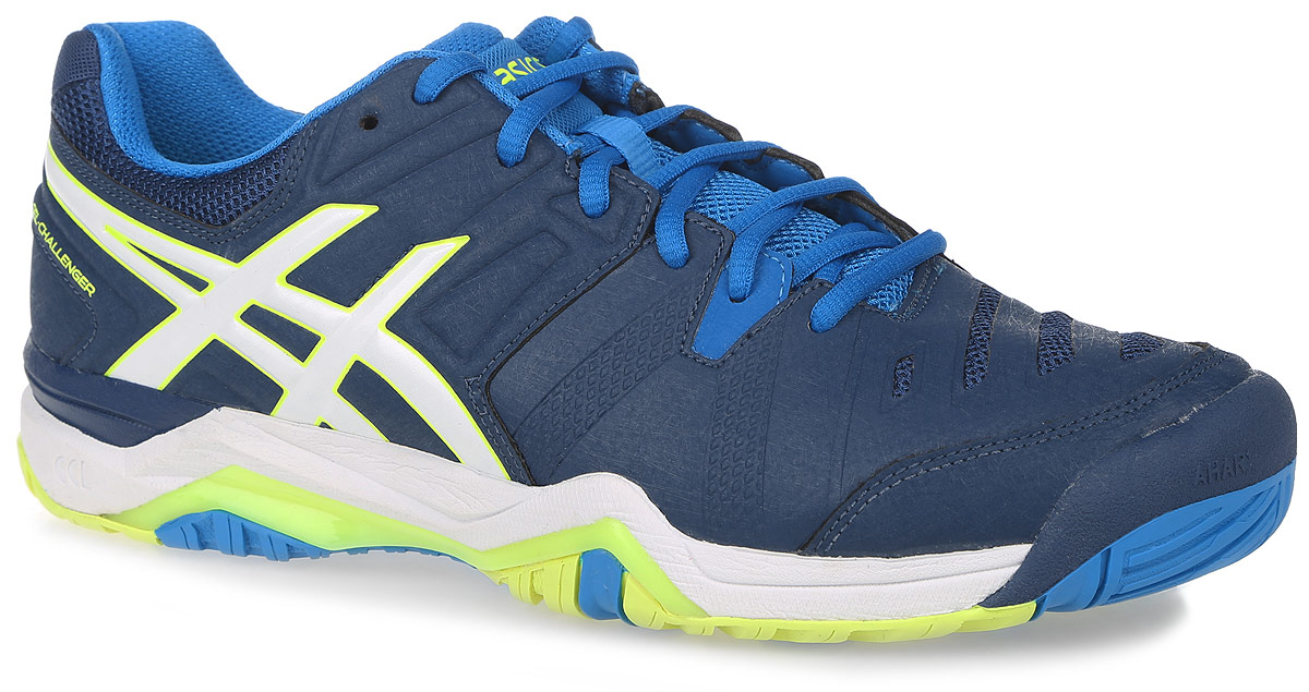 КроссовкиE504Y-5801 КроссовкиE504Y-5801Кроссовки Asics Gel-Challenger 10 выполнены из искусственной кожи и сетчатого текстиля. Модель оформлена фирменным принтом и надписями. Язычок оформлен надпись с названием бренда. На ноге модель фиксируется с помощью шнурков. Внутренняя поверхность выполнена из сетчатого текстиля. Стелька выполнена из мягкого ЭВА-материала с текстильной поверхностью. Подошва выполнена из полимерных материалов и дополнена протектором, который гарантирует отличное сцепление с любой поверхностью.