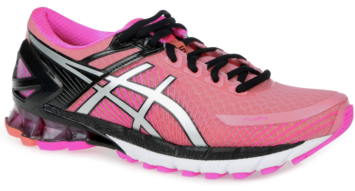 КроссовкиT692N-9034 КроссовкиT692N-9034Женские кроссовки Gel-Kinsei 6 от Asics отлично подойдут для спортсменок и любительниц бега, которые предпочитают нейтральные кроссовки с небольшой дополнительной поддержкой и амортизацией. Модель выполнена из сетчатого текстиля и дополнена вставками из полимерных материалов. Подъем оформлен классической шнуровкой, которая надежно фиксирует обувь на ноге и регулирует объем. Стелька, идеально подстраивающаяся под анатомические контуры стопы, изготовлена из ЭВА материала с верхним покрытием из текстиля. Подкладка из текстиля обеспечит уют. Вставка в промежуточной подошве из термостойкого геля на силиконовой основе значительно уменьшает нагрузку на пятку, колени и позвоночник спортсмена, снижая возможность получения травмы. Система Fluid Ride – двухслойная средняя подошва, призванная обеспечивать эффективную амортизацию вместе с Asics Gel. Технология FluidFit - система комфортной и плотной подгонки к стопе, интегрированная в верхнюю часть...