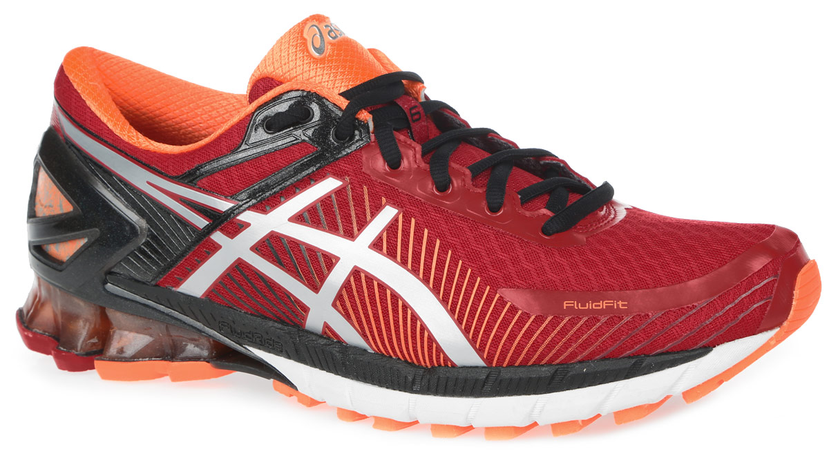 КроссовкиT642N-2393 КроссовкиT642N-2393Стильные мужские кроссовки Gel-Kinsei 6 от Asics идеальная обувь для бега на длинные и короткие дистанции. Верх модели выполнен из сетчатого текстиля и дополнен вставками из полимерных материалов. Внутренняя поверхность из текстиля не натирает. Стелька из материала ЭВА с текстильной поверхностью комфортна при движении. Классическая шнуровка надежно зафиксирует изделие на ноге. Вставка из полимера в пяточной части гарантирует поддержку и фиксацию стопы. Упругая средняя подошва FluidRide обеспечивает дополнительную амортизацию. Пластиковый литой элемент Trusstic в средней части подошвы препятствует скручиванию стопы. Вставка в промежуточной подошве из термостойкого геля на силиконовой основе значительно уменьшает нагрузку на пятку, колени и позвоночник спортсмена, снижая возможность получения травмы. Технология FluidFit -обеспечивает идеальную посадку кроссовка на стопе и приятный бег в любых условиях. Рифление на подошве обеспечивает отличное сцепление с любой...