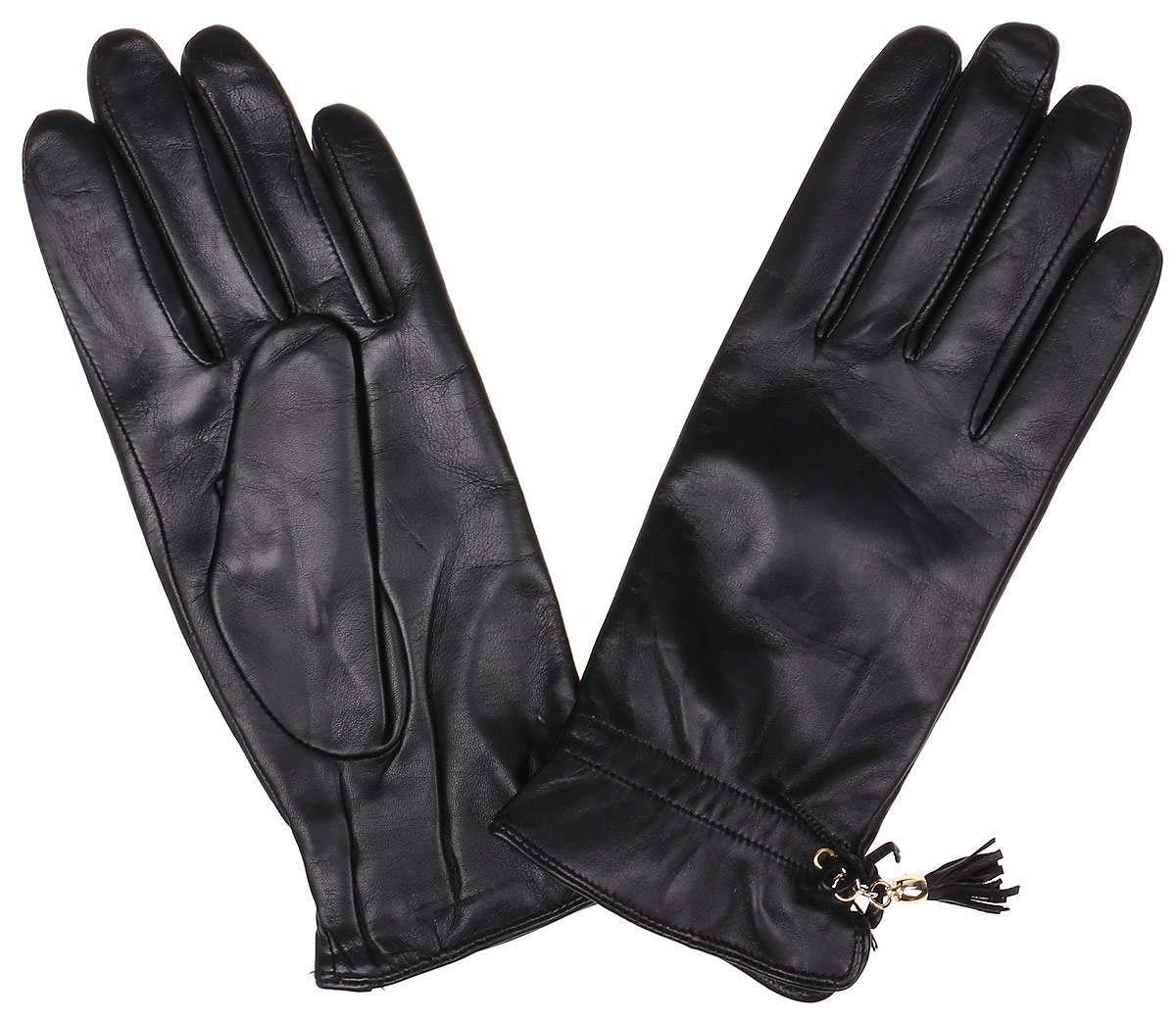 Перчатки12.37-1 black Перчатки12.37-1 blackЭлегантные женские перчатки Fabretti станут великолепным дополнением вашего образа и защитят ваши руки от холода и ветра во время прогулок. Перчатки выполнены из натуральной кожи ягненка, подкладка - из шерсти и кашемира. Модель декорирована оригинальным бантиком и кожаной кисточкой. Такие перчатки будут оригинальным завершающим штрихом в создании современного модного образа, они подчеркнут ваш изысканный вкус и станут незаменимым и практичным аксессуаром.