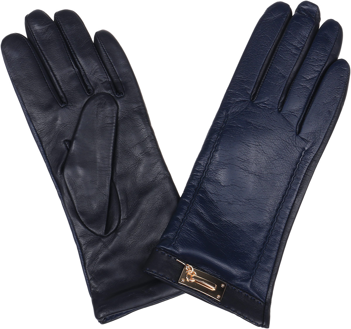 Перчатки9.73-11 blue Перчатки9.73-11 blueСтильные женские перчатки Fabretti не только защитят ваши руки, но и станут великолепным украшением. Перчатки выполнены из натуральной кожи ягненка, а их подкладка - из высококачественной шерсти с добавлением кашемира. Модель оформлена оригинальными строчками-стежками и металлической пластиной, дополненной ключиком. Стильный аксессуар для повседневного образа.