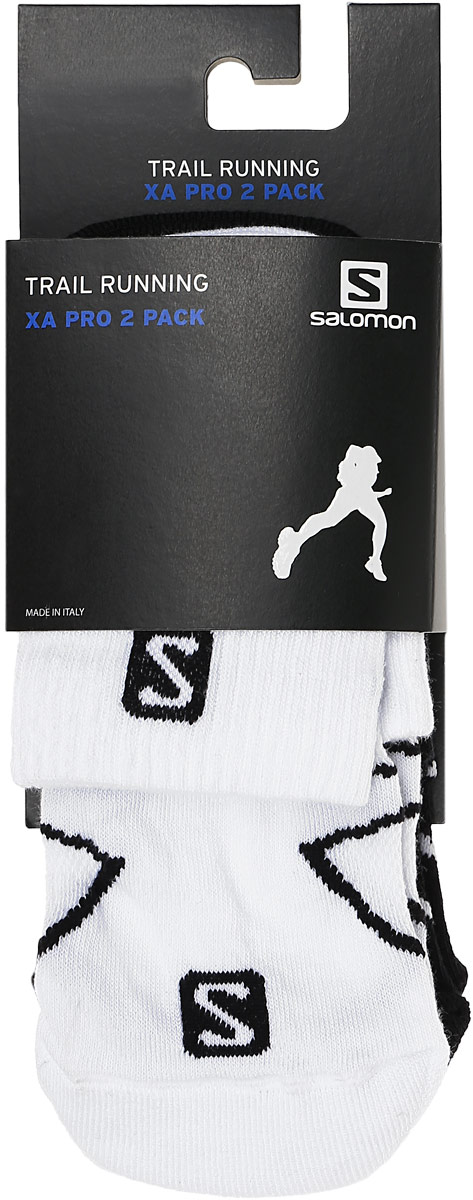 НоскиL36922900 НоскиL36922900Носки Salomon Xa Pro 2 Pack изготовлены из высококачественного полиэстера с добавлением полиамида и эластана. Особенности особая конструкция Sensifit, эластичная поддержка свода стопы и сетчатая вставка для вентиляции делают носки незаменимыми для спортсменов. Резинка особой формы надежно фиксирует носки на ноге. В комплект входят 2 пары носков