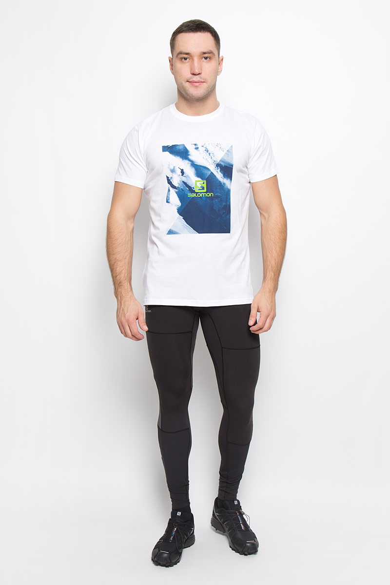 ФутболкаL38209000 ФутболкаL38209000Мужская футболка Cliffdrop SS Cotton Tee от Salomon поможет создать отличный современный образ. Модель, изготовленная из натурального хлопка, очень мягкая, тактильно приятная, не сковывает движения и позволяет коже дышать. Футболка с круглым вырезом горловины и короткими рукавами оформлена спереди крупным принтом.